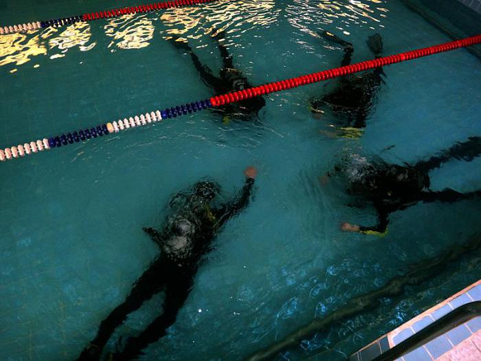 Пробное погружение в бассейне (Test diving)